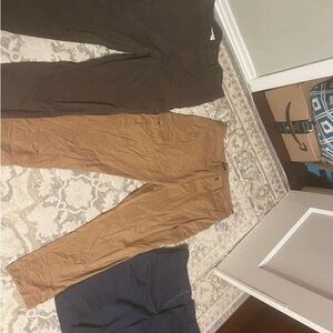 Express Men's Cargo Pants - Brown, Tan, and Black